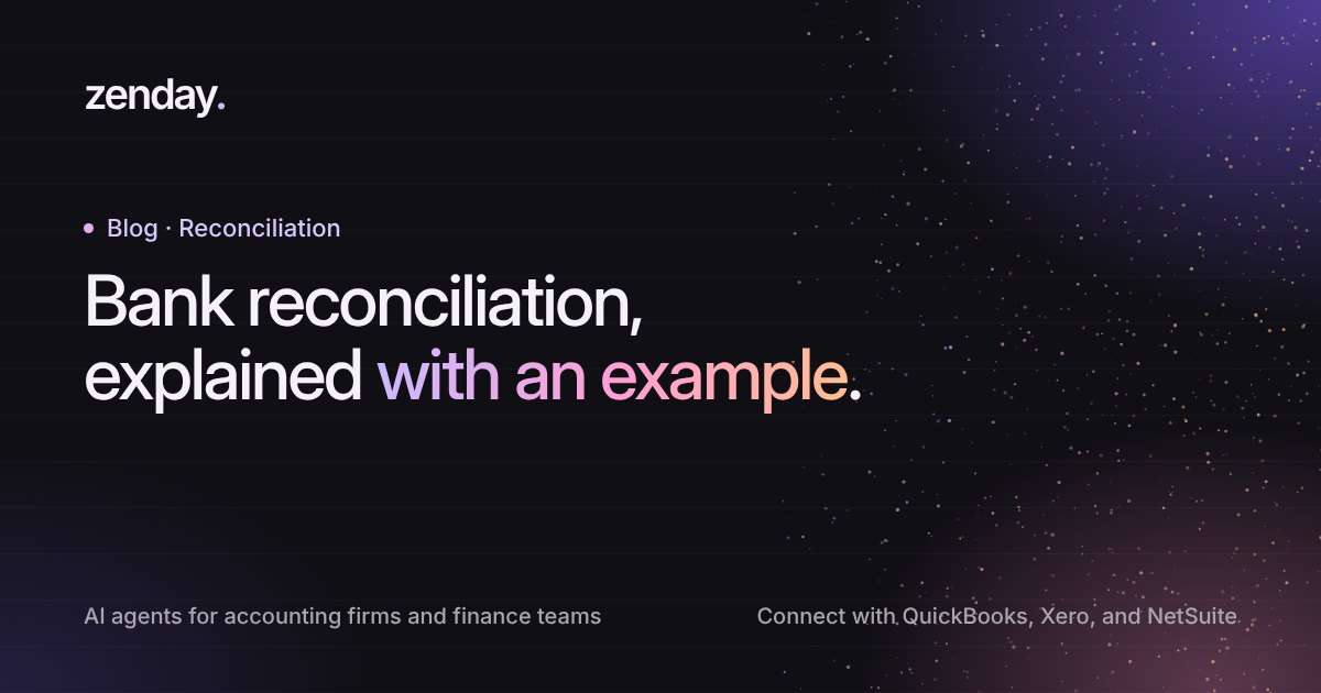 Bank Reconciliation, Explained With an Example | Zenday
